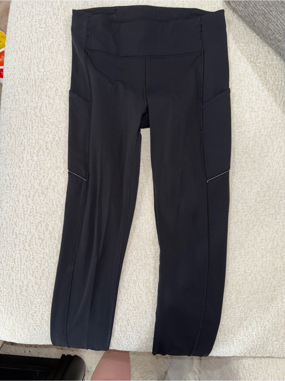 Speed Up Black Leggings with Side Pockets